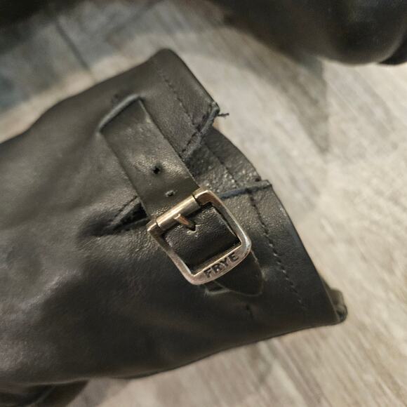 Frye Veronica Flex Short Moto Boots Womens 7 Leather Round Toe Classic Timeless - Picture 8 of 16